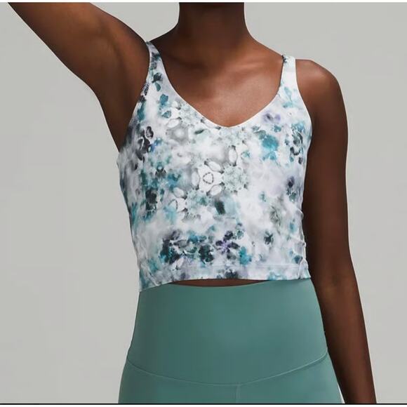 Lululemon Other - Lululemon Align Crop Tank blue Floral size 8